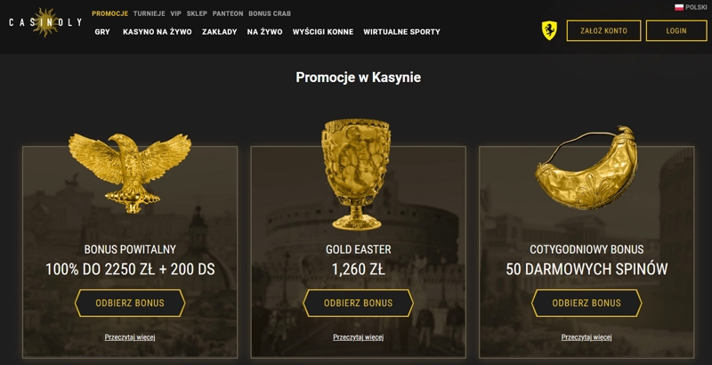 Bonusy i kody promocyjne w kasynie online Casinoly
